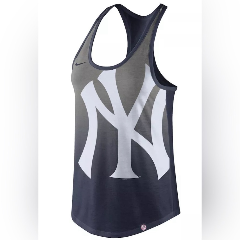 Women's New York Yankees Nike Navy Tri-Fade Tank Top size small